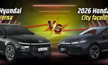 Honda City Facelift vs Hyundai Verna: హోండా సిటీ ఫేస్లిఫ్ట్ వర్సెస్ హ్యుందాయ్ వెర్నా.. ప్రీమియం సెడాన్ల పోరులో విజేత ఎవరు? Honda City Facelift vs Hyundai Verna: హోండా సిటీ ఫేస్లిఫ్ట్ వర్సెస్ హ్యుందాయ్ వెర్నా.. ప్రీమియం సెడాన్ల పోరులో విజేత ఎవరు?
