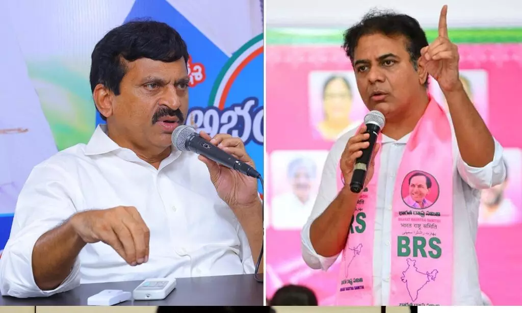 KTR: 20 లక్షల ఇళ్లు నిర్మించాకే ఓట్లు అడగండి! మంత్రి పొంగులేటికి కేటీఆర్ సవాల్కు ప్రతిసవాల్ KTR: 20 లక్షల ఇళ్లు నిర్మించాకే ఓట్లు అడగండి! మంత్రి పొంగులేటికి కేటీఆర్ సవాల్కు ప్రతిసవాల్