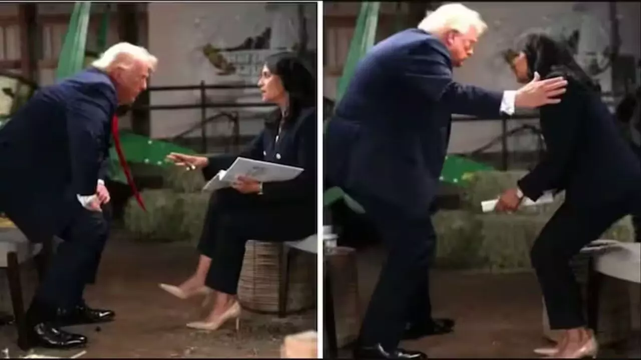 Trump Loses Temper: ట్రంప్ ఆగ్రహం.. మైక్ కిందపడేసి ఇంటర్వ్యూ నుంచి వాకౌట్! Trump Loses Temper: ట్రంప్ ఆగ్రహం.. మైక్ కిందపడేసి ఇంటర్వ్యూ నుంచి వాకౌట్!