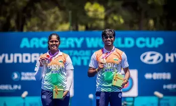 Archery World Cup: ఆర్చరీ వరల్డ్ కప్: ధీరజ్ బొమ్మదేవర గోల్డెన్ డబుల్ Archery World Cup: ఆర్చరీ వరల్డ్ కప్: ధీరజ్ బొమ్మదేవర గోల్డెన్ డబుల్