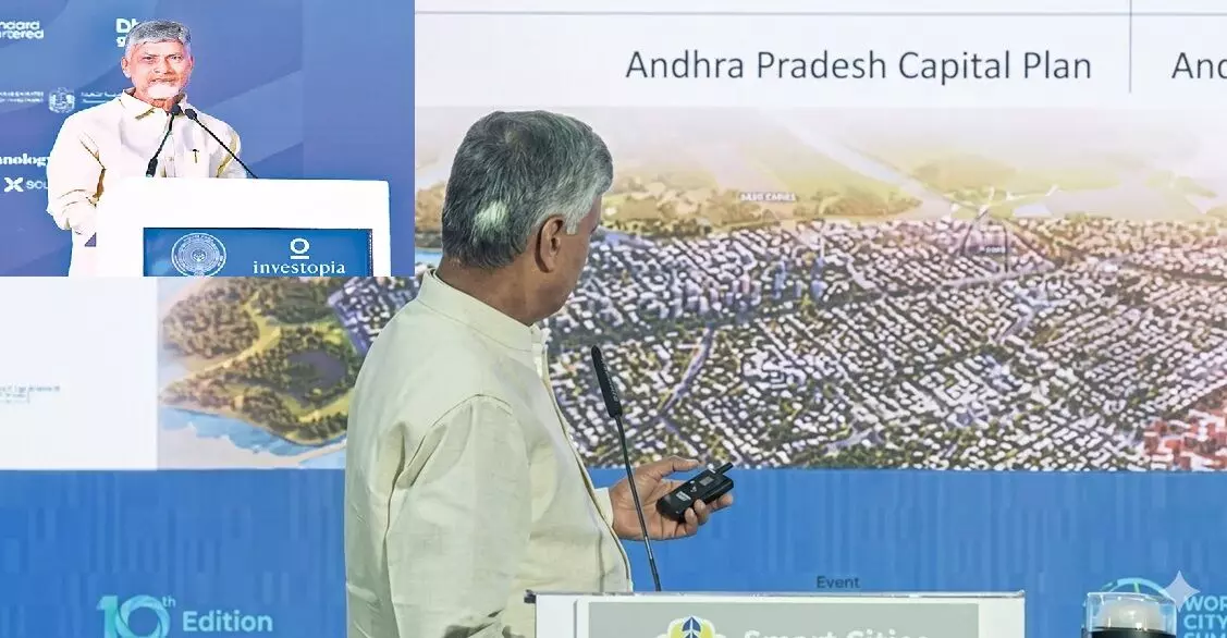 CM Chandrababu Naidu: అవకాశాల వేదికగా అమరావతి.. ఈక్విటీ, నేచర్, ఆపర్చ్యునిటీ, లివబుల్ సిటీగా అభివృద్ధి: సీఎం చంద్రబాబు CM Chandrababu Naidu: అవకాశాల వేదికగా అమరావతి.. ఈక్విటీ, నేచర్, ఆపర్చ్యునిటీ, లివబుల్ సిటీగా అభివృద్ధి: సీఎం చంద్రబాబు