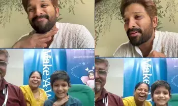Allu Arjun: బ్లడ్ క్యాన్సర్తో పోరాడుతున్న ఎనిమిదేళ్ల చిన్నారి కోరిక తీర్చిన ఐకాన్ స్టార్ అల్లు అర్జున్.. Allu Arjun: బ్లడ్ క్యాన్సర్తో పోరాడుతున్న ఎనిమిదేళ్ల చిన్నారి కోరిక తీర్చిన ఐకాన్ స్టార్ అల్లు అర్జున్..