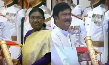 Padma Shri: పద్మశ్రీ అందుకున్న మురళీ మోహన్, రాజేంద్ర ప్రసాద్ Padma Shri: పద్మశ్రీ అందుకున్న మురళీ మోహన్, రాజేంద్ర ప్రసాద్
