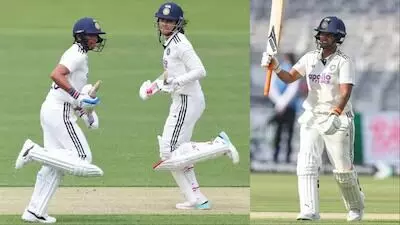 Lord’s Test: లార్డ్స్ టెస్ట్: స్మృతి, హర్మన్ప్రీత్, దీప్తి హాఫ్ సెంచరీలు.. తొలి రోజు భారత్ 285 పరుగులకు ఆలౌట్! Lord’s Test: లార్డ్స్ టెస్ట్: స్మృతి, హర్మన్ప్రీత్, దీప్తి హాఫ్ సెంచరీలు.. తొలి రోజు భారత్ 285 పరుగులకు ఆలౌట్!