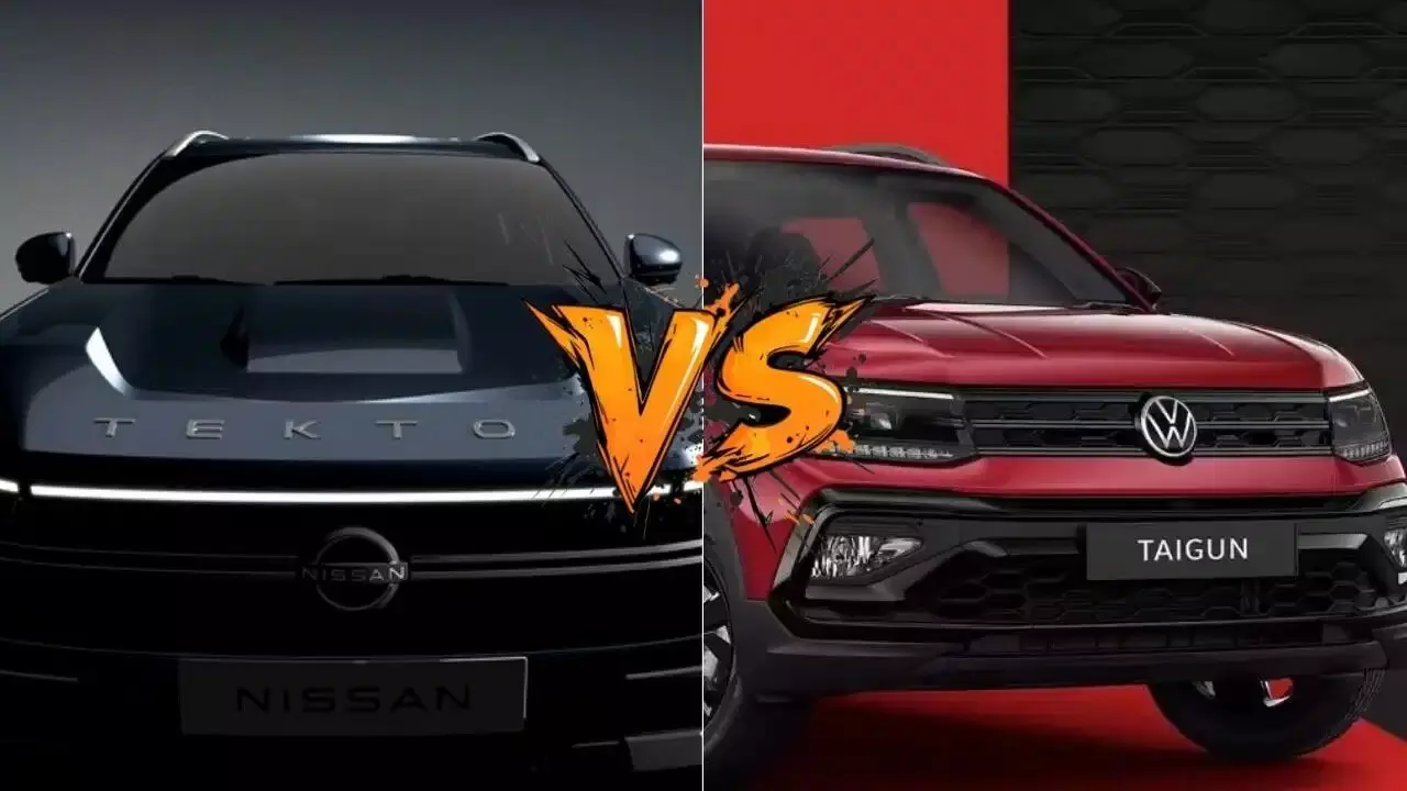 Tekton vs Taigun : నిస్సాన్ టెక్టాన్ vs ఫోక్స్వ్యాగన్ టైగూన్.. మైలేజ్, పవర్లో దేనిది పైచేయి? Tekton vs Taigun : నిస్సాన్ టెక్టాన్ vs ఫోక్స్వ్యాగన్ టైగూన్.. మైలేజ్, పవర్లో దేనిది పైచేయి?