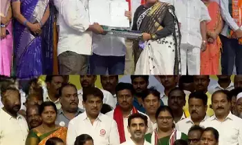 Minister Nara Lokesh: మంగళగిరి అభివృద్ధి ఆగలేదు: బడ్జెట్ కొరత ఉన్నా పనులు కొనసాగుతున్నాయి - లోకేశ్ Minister Nara Lokesh: మంగళగిరి అభివృద్ధి ఆగలేదు: బడ్జెట్ కొరత ఉన్నా పనులు కొనసాగుతున్నాయి - లోకేశ్