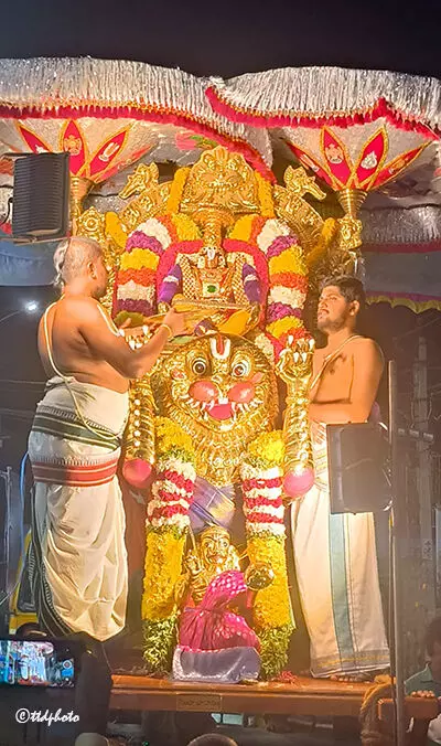 Sri Soumyanatha Swamy: సింహవాహనంపై యోగ నరసింహుడిగా దర్శనమిచ్చిన శ్రీ సౌమ్యనాథస్వామి Sri Soumyanatha Swamy: సింహవాహనంపై యోగ నరసింహుడిగా దర్శనమిచ్చిన శ్రీ సౌమ్యనాథస్వామి