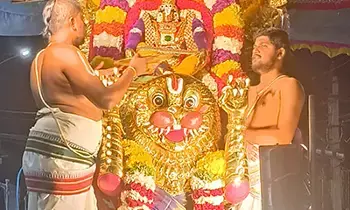 Sri Soumyanatha Swamy: సింహవాహనంపై యోగ నరసింహుడిగా దర్శనమిచ్చిన శ్రీ సౌమ్యనాథస్వామి