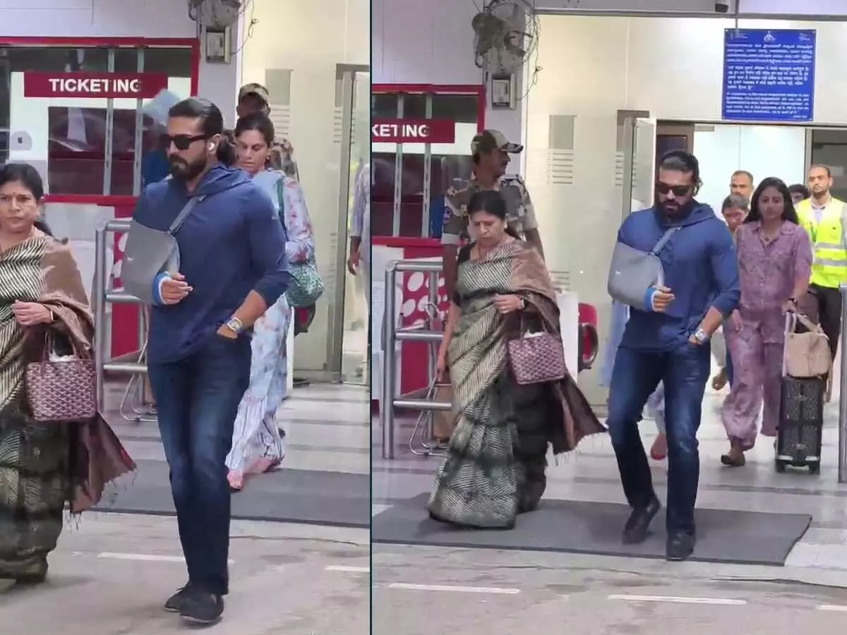 Actor Ram Charan: హాస్పిటల్ నుంచి డిశ్చార్జ్ .. హైదరాబాద్ చేరుకున్న మెగా పవర్ స్టార్! Actor Ram Charan: హాస్పిటల్ నుంచి డిశ్చార్జ్ .. హైదరాబాద్ చేరుకున్న మెగా పవర్ స్టార్!