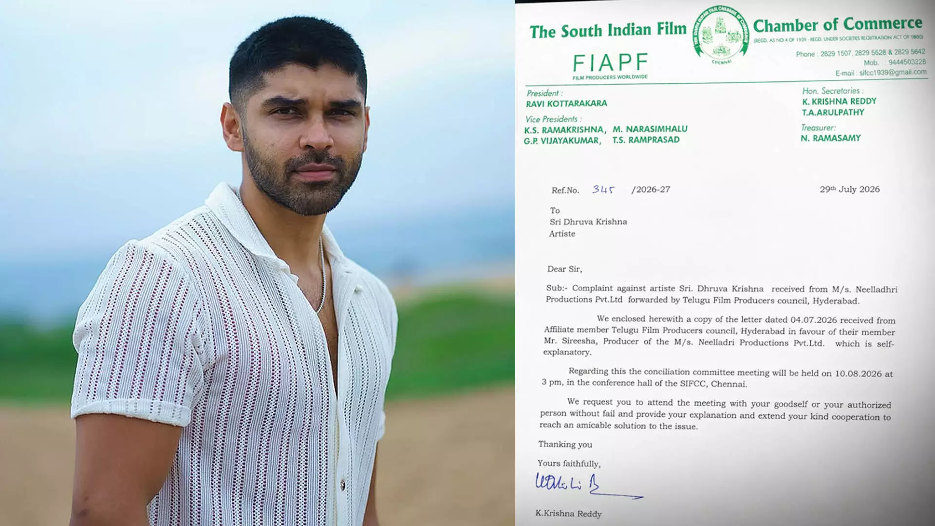 Dhruv Vikram DV4: ధృవ్ విక్రమ్కు SIFCC సమన్లు Dhruv Vikram DV4: ధృవ్ విక్రమ్కు SIFCC సమన్లు