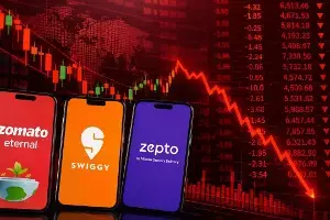 Zepto IPO : జెప్టో కష్టాలు.. స్విగ్గీ, ఇటర్నల్లకు లాభాలు! రాకెట్లా దూసుకెళ్తున్న ప్రత్యర్థి కంపెనీల షేర్లు! Zepto IPO : జెప్టో కష్టాలు.. స్విగ్గీ, ఇటర్నల్లకు లాభాలు! రాకెట్లా దూసుకెళ్తున్న ప్రత్యర్థి కంపెనీల షేర్లు!