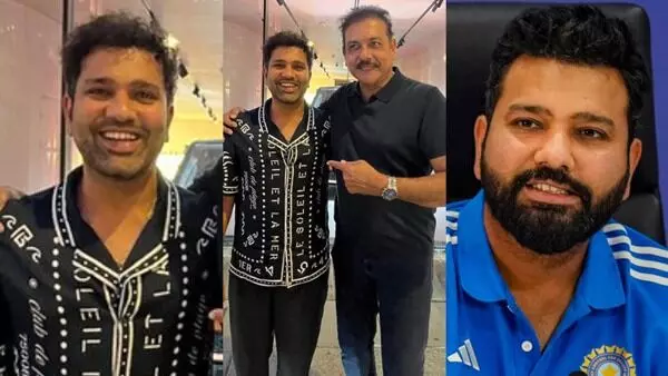 Rohit Sharma: వైరల్ అవుతున్న రోహిత్ శర్మ కొత్త లుక్.. ఇంటర్నెట్ను షేక్ చేస్తున్న హిట్ మ్యాన్ Rohit Sharma: వైరల్ అవుతున్న రోహిత్ శర్మ కొత్త లుక్.. ఇంటర్నెట్ను షేక్ చేస్తున్న హిట్ మ్యాన్
