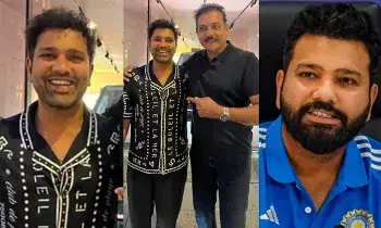 Rohit Sharma: వైరల్ అవుతున్న రోహిత్ శర్మ కొత్త లుక్.. ఇంటర్నెట్ను షేక్ చేస్తున్న హిట్ మ్యాన్ Rohit Sharma: వైరల్ అవుతున్న రోహిత్ శర్మ కొత్త లుక్.. ఇంటర్నెట్ను షేక్ చేస్తున్న హిట్ మ్యాన్