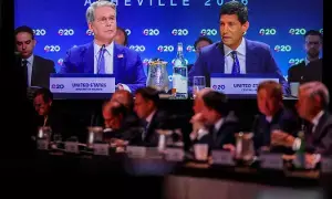 G20 Summit: జీ20 సమావేశంలో ట్రంప్ ఆర్థిక విధానాలపై మిత్రదేశాల తీవ్ర వ్యతిరేకత G20 Summit: జీ20 సమావేశంలో ట్రంప్ ఆర్థిక విధానాలపై మిత్రదేశాల తీవ్ర వ్యతిరేకత