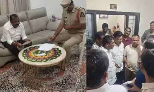 MLCs Tata Madhu and Naveen Reddy: స్పీకర్పై అనుచిత వ్యాఖ్యల కేసు.. బీఆర్ఎస్ ఎమ్మెల్సీలు తాతా మధు, నవీన్రెడ్డి అరెస్ట్ MLCs Tata Madhu and Naveen Reddy: స్పీకర్పై అనుచిత వ్యాఖ్యల కేసు.. బీఆర్ఎస్ ఎమ్మెల్సీలు తాతా మధు, నవీన్రెడ్డి అరెస్ట్