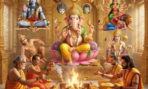 Ganapati Puja Said to Be a Powerful Remedy for Mercury-Rahu Doshas: బుధ, రాహు దోషాలకు గణపతి పూజే దివ్యౌషధం.. విద్యార్థులకు, ఆ రాశుల వారికి అద్భుత ప్రయోజనాలు.. Ganapati Puja Said to Be a Powerful Remedy for Mercury-Rahu Doshas: బుధ, రాహు దోషాలకు గణపతి పూజే దివ్యౌషధం.. విద్యార్థులకు, ఆ రాశుల వారికి అద్భుత ప్రయోజనాలు..