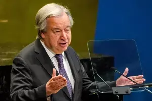 Guterres: అంతర్జాతీయ చట్టాలను ఉల్లంఘించే గ్లోబల్ శక్తులే భద్రతా మండలిలో కూర్చుని ఉన్నాయి: గుటెర్రెస్ Guterres: అంతర్జాతీయ చట్టాలను ఉల్లంఘించే గ్లోబల్ శక్తులే భద్రతా మండలిలో కూర్చుని ఉన్నాయి: గుటెర్రెస్
