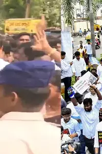 SAAP Office: విజయవాడ శాప్ కార్యాలయం వద్ద డీఎస్సీ స్పోర్ట్స్ కోటా టీచర్లు, వైకాపా నేతల మధ్య ఉద్రిక్తత SAAP Office: విజయవాడ శాప్ కార్యాలయం వద్ద డీఎస్సీ స్పోర్ట్స్ కోటా టీచర్లు, వైకాపా నేతల మధ్య ఉద్రిక్తత