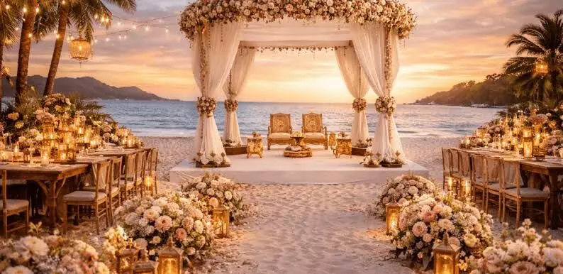 Destination Weddings: పెరుగుతున్న డెస్టినేషన్ వెడ్డింగ్ ట్రెండ్.. దుబాయ్, మస్కట్ వైపు క్యూ కడుతున్న జనాలు Destination Weddings: పెరుగుతున్న డెస్టినేషన్ వెడ్డింగ్ ట్రెండ్.. దుబాయ్, మస్కట్ వైపు క్యూ కడుతున్న జనాలు