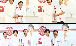 YSRCP Leaders Join Jana Sena: జనసేనలోకి వైసీపీ నేతల చేరిక.. పవన్ సమక్షంలో కండువా కప్పుకున్న నాయకులు YSRCP Leaders Join Jana Sena: జనసేనలోకి వైసీపీ నేతల చేరిక.. పవన్ సమక్షంలో కండువా కప్పుకున్న నాయకులు