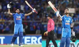 India Thrash West Indies: వెస్టిండీస్పై భారత్ ఘన విజయం.. కోహ్లీ, గిల్ సెంచరీలు India Thrash West Indies: వెస్టిండీస్పై భారత్ ఘన విజయం.. కోహ్లీ, గిల్ సెంచరీలు