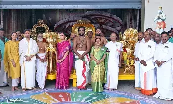 Sri Kalyana Venkateswara Swamy Temple: శ్రీ కల్యాణ వేంకటేశ్వర స్వామివారికి గజ, సింహ వాహనాల విరాళం