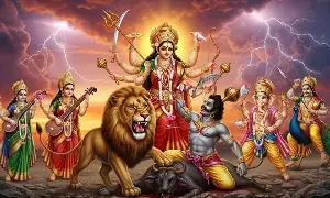 Navratri Significance: నవరాత్రి విశిష్టత.. దుర్గా సప్తశతి పారాయణకు ముందు దేవీ కవచం ఎందుకు పఠించాలి? అద్భుత ప్రయోజనాలివే.. Navratri Significance: నవరాత్రి విశిష్టత.. దుర్గా సప్తశతి పారాయణకు ముందు దేవీ కవచం ఎందుకు పఠించాలి? అద్భుత ప్రయోజనాలివే..