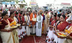 National Folk Art Forms: కల్పవృక్ష వాహనసేవలో కనువిందు చేసిన జాతీయ కళారూపాలు