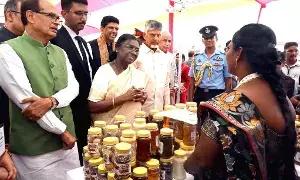 National Saras Mela: విజయవాడలో జాతీయ సరస్‌ మేళా ప్రారంభం.. రాష్ట్రపతి ముర్ము, సీఎం చంద్రబాబు హాజరు