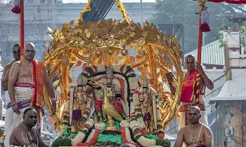 Lord Malayappa Swamy: కల్పవృక్ష వాహనంపై బకాసుర వధ అలంకారంలో శ్రీ మలయప్పస్వామి కటాక్షం