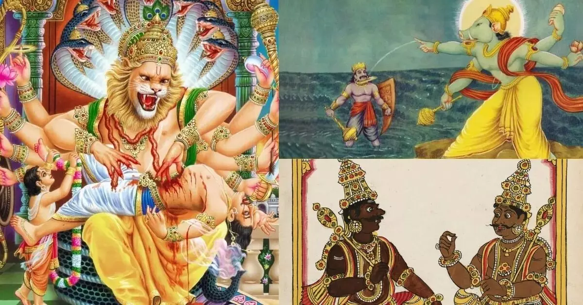 Lord Narasimha: హిరణ్యకశిపుడికి వరం ఉన్నా.. నరసింహుడు ఎలా చంపగలిగాడు? Lord Narasimha: హిరణ్యకశిపుడికి వరం ఉన్నా.. నరసింహుడు ఎలా చంపగలిగాడు?